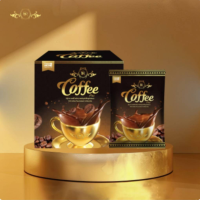 กาแฟ T2R Coffee Plus 1 กล่อง (โค้ชหมู)  ปริมาณ 15 กรัม/ซอง  1 กล่อง บรรจุ 10 ซอง