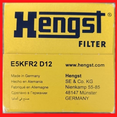 Hengst Filtratrion ; Fuel Filter : E5KFR2 D12 (Mercedes-Benz Fuel Filter Kit) Made in Germany