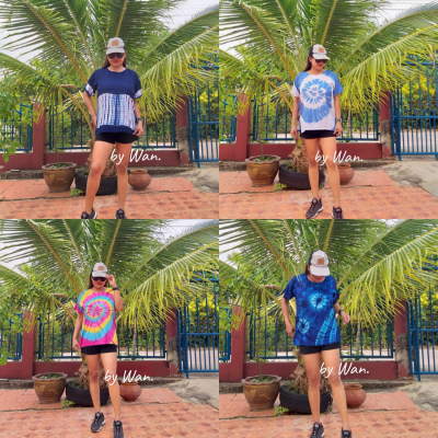 เสื้อมัดย้อม ผ้าแมมเบิร์ด บางเบา